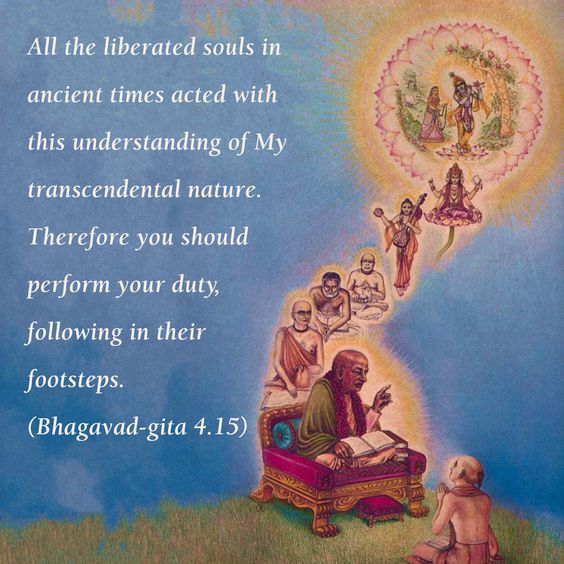 The Brahma-Madhva-Gaudiya Sampradaya lineage chart